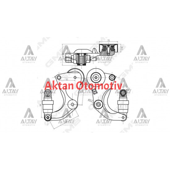 VANTİLATÖR GERGİSİ CIVIC 06-11 FD6 / CIVIC 12-16 FB7 / CIVIC 16= FC5 1.6 / CRV 07-18 KOMPLE