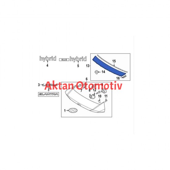 BAGAJ KAPAK ÜST ELANTRA 21= (KAPLAMA ÖN)