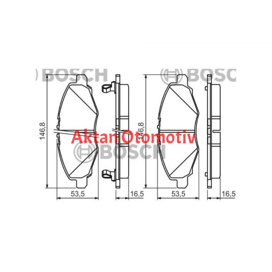FREN BALATA HILUX 06-08 4X2 ÖN