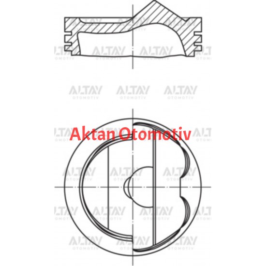 PİSTON SEGMANLI GOLF5 / JETTA / PASSAT / A3 04-10 1.6FSI BLF-BLP-BAG STD