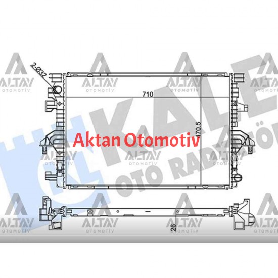 RADYATÖR SU TRANSPORTER T6 15= CXHA-CXFA-CXEB 2.0 TDİ