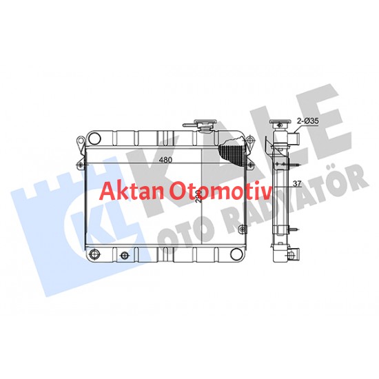 RADYATÖR SU DKS 35-PS 3 SIRA BAKIR SÜPER