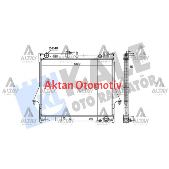 RADYATÖR SU D-MAX 02-12 2.5 EURO-4 MANUEL