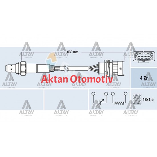 SENSÖR OKSİJEN ASTRA G / CORSA C / VECTRA C / MERIVA Z14XE-Z16XE ÖN