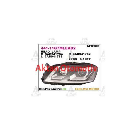 FAR PASSAT 11-14 SAĞ XENON-LED