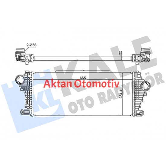 TURBO RADYATÖRÜ (INTERCOOLER) INSIGNIA B B15SFT-B16DTH-D16CFT-B20NFT-D20DTH