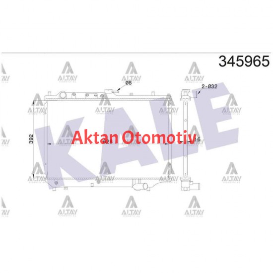 RADYATÖR SU 323 90-95 1.6 SEDAN M-T BRAZING