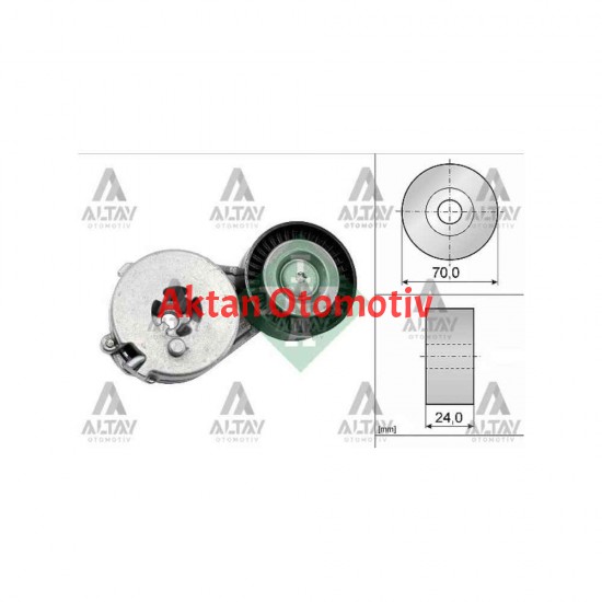 VANTİLATÖR GERGİSİ A4 / A5 / Q5 08-12 CFPA-CJKA-CAEB-CDHA 1.8 TFSİ KOMPLE