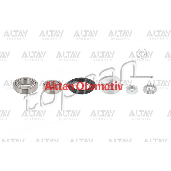 ARKA TEKER RULMAN SETI ( KEÇE + KOPILYA + KAPAK + SOMUN ) AUDI 80 / 90 / 100 / OPEL- CORSA B / COMBO B / ASTRA F / VECTRA A / 1.9 TDI SEAT IBIZA / CORDOBA / TOLEDO