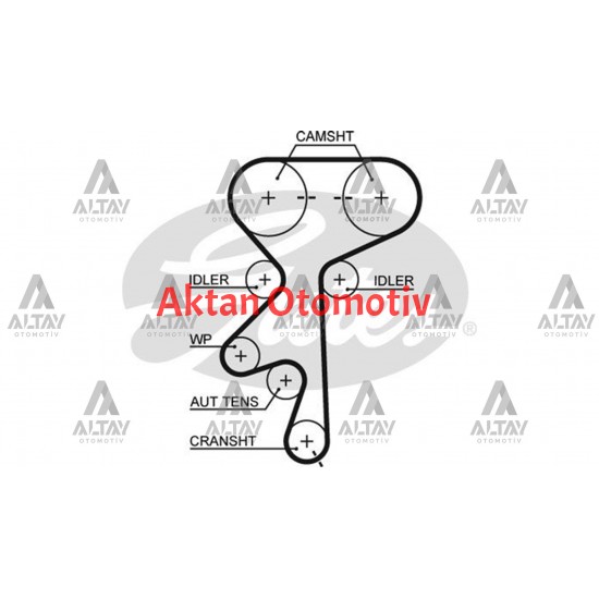 TRİGER KAYIŞI (162 DİŞ) ASTRA G / VECTRA C / ZAFİRA Z14XE-Z16XE-X18XE