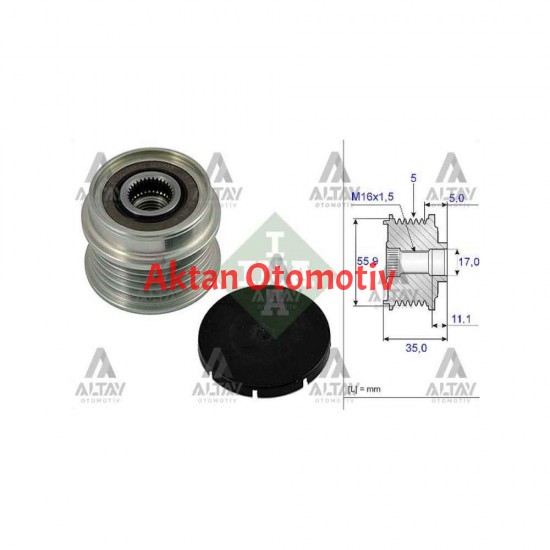 KASNAK ŞARJ DİNAMO PASSAT / A4 / A6 97-04 AFN-ALZ-ALT-AVF-AWT 1.6-1.8 T-1.9 TDİ