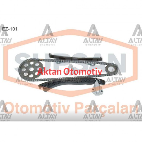 EKSANTRİK ZİNCİR SETİ ALBEA / DOBLO / PALİO / PUNTO / LİNEA / EGEA / FIORINO / ASTRA / CORSA / COMBO 03= 1.3JTD-1.3CDTI EURO 4-5 (6 PARÇA KAPALI ZİNCİR)