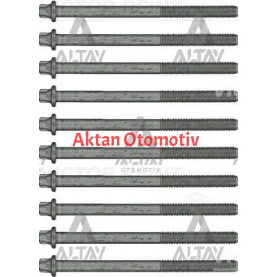 CİVATA SİLİNDİR KAPAK SAPLAMA ASTRA F  91-98 / ASTRA G 98-07 / 1.4-1.6 (X14NZ-C16SE-C14SE) TAKIM