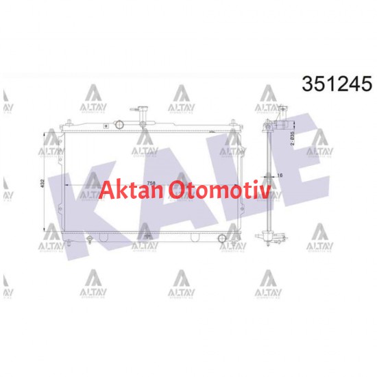 RADYATÖR SU H-1 08-11 M-T BRAZING