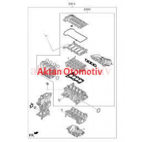 TAKIM CONTA ELANTRA 21= 1.6 BENZİNLİ