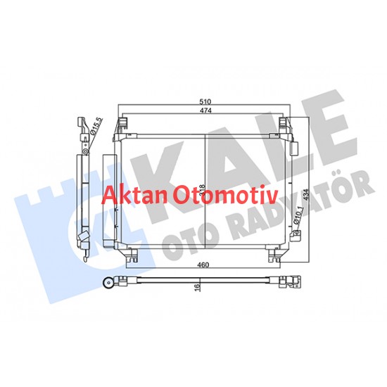 RADYATÖR KLİMA YARIS 11= 1.33 VVTI BRAZING