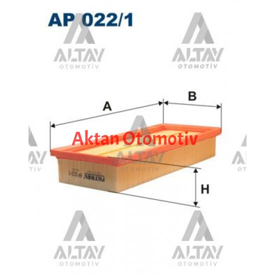 HAVA FİLTRESİ PANDA II / LANCİA YPSİLON 03= 1.2-0.9