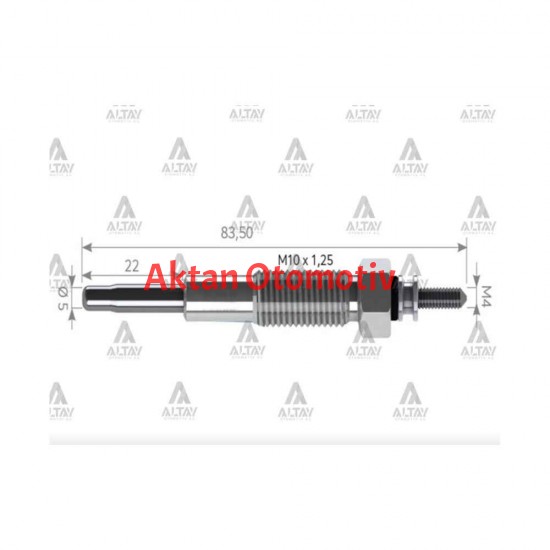 KIZDIRMA BUJİSİ (ISITMA) BONGO / PREGIO / CERES 2.2 11V.