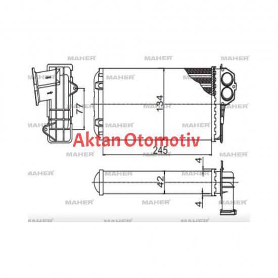 RADYATÖR KALORİFER 206  98-06 MEKANİK