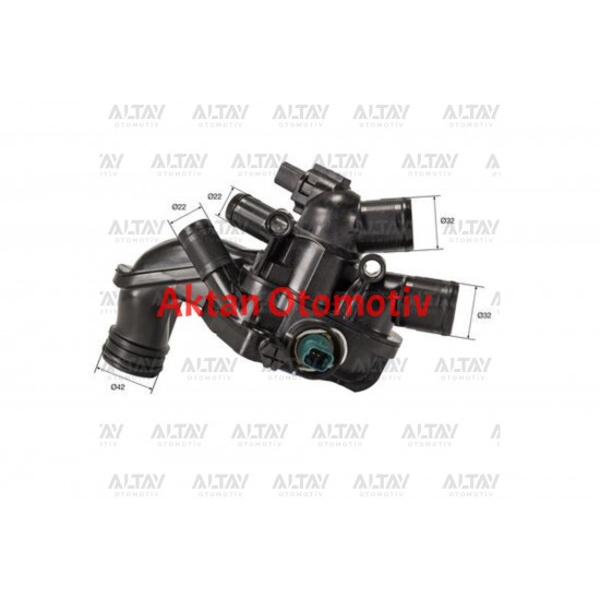 TERMOSTAT GÖVDESİ 207 / 308 / 3008 / 5008 / C3 / C4  07= 1.6-BNZ   EP6-EP3