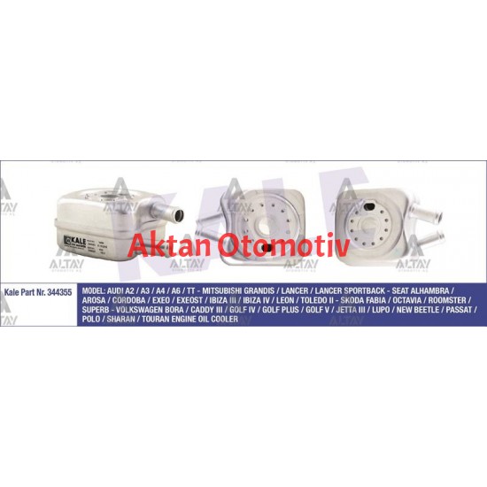 YAĞ SOĞUTUCUSU CADDY / T5 / POLO / A3 / LEON 02-09 BJB-AXB-BNV-BNM-BJM 1.4 TDİ-1.9 TDİ-2.5 TDİ CONTALI