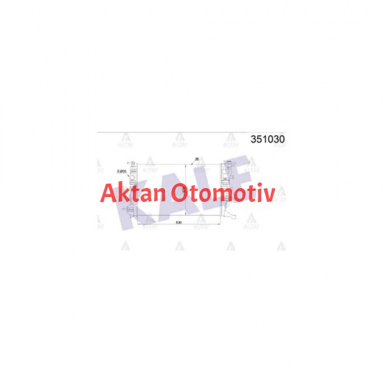 RADYATÖR SU MEGANE III 08-15 / 1.5 DCI M-T MEKANİK