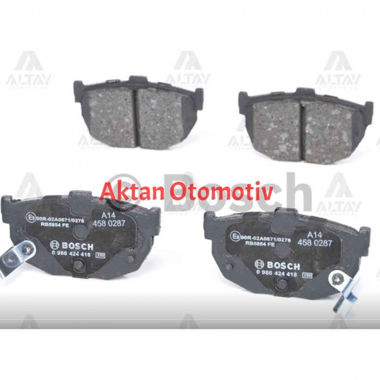 FREN BALATA ELANTRA  96-06 / CERATO 05= DİSK ARKA