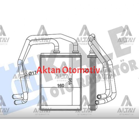 RADYATÖR KALORİFER CANTER 06-12 FUSO 711 / 839 / 859