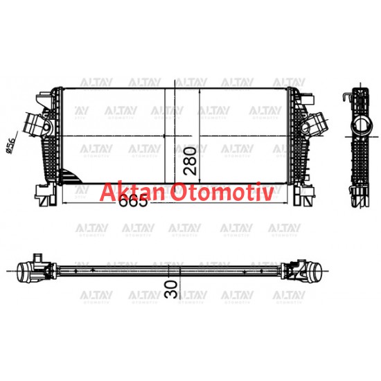 TURBO RADYATÖRÜ (INTERCOOLER) ASTRA J / ZAFIRA C 11= A14NET-B14NET-B16DTH-A16LET-A-T TURBO RADYATÖRÜ (INTERCOOLER) ASTRA J / ZAFIRA C 11= A14NET-B14NET-B16DTH-A16LET-A-T
