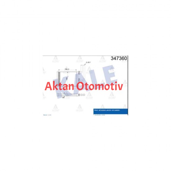 RADYATÖR KALORİFER LANCER 03-08 1.3 – 1.6 / OUTLANDER 03=