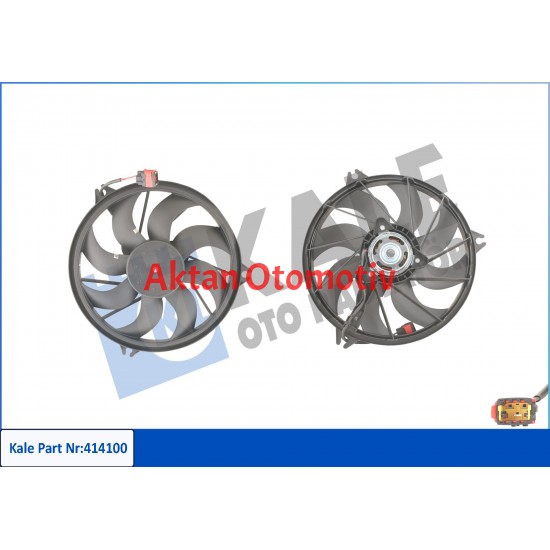 FAN RADYATÖR 206 98-06 / 1.1-1.4 HDI-1.4 16V-1.6 HDI-1.6 16V-2.0 DAVLUMBAZLI KIRMIZI SOKET