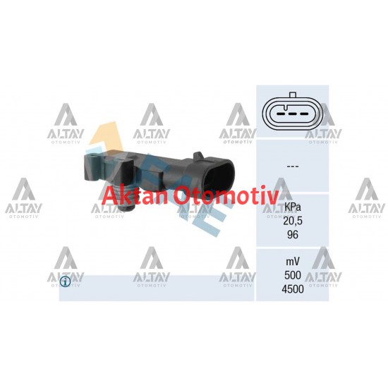 SENSÖR MAP ASTRA G / ASTRA H / CORSA C / VECTRA B / VECTRA C / ZAFIRA B / FRONTERA B 01-06 Z14XE-Z16XE-Z16XEP-X22SE-Y22SE