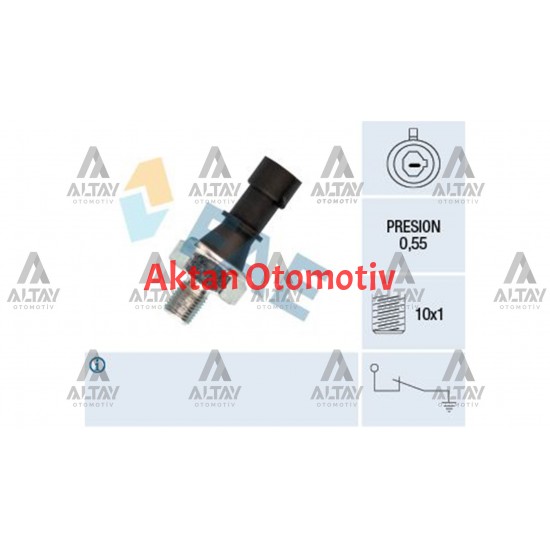 MÜŞÜR YAĞ ASTRA G / H / J CORSA D / INSIGNIA / MOKKA 93= 1.2-1.4 SİYAH 0,55 BAR