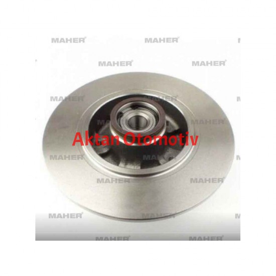 FREN DİSKİ FLUENCE 09-16 / MEGANE III 08-15 / MEGANE IV 16= / ARKA DÜZ ABSLİ PORYALI RULMANLI 260-5