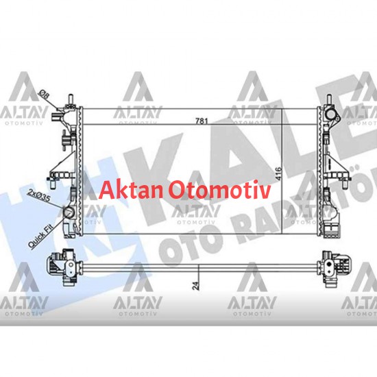 RADYATÖR SU DUCATO IV 14= / 2.3 JTD M-T MEKANİK