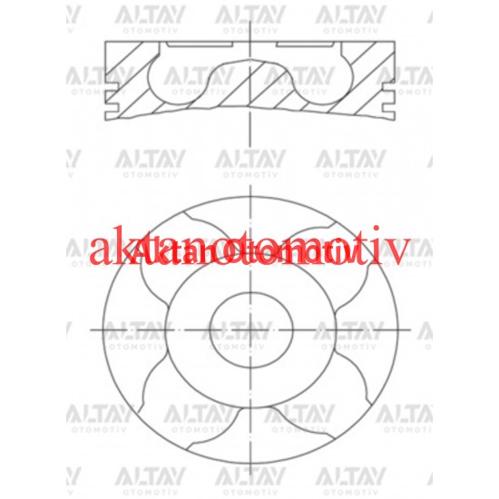 PİSTON SEGMANLI PALIO / ALBEA / DOBLO / CORSA C 1.3JTD-Z13DT 70HP 040 69.6mm
