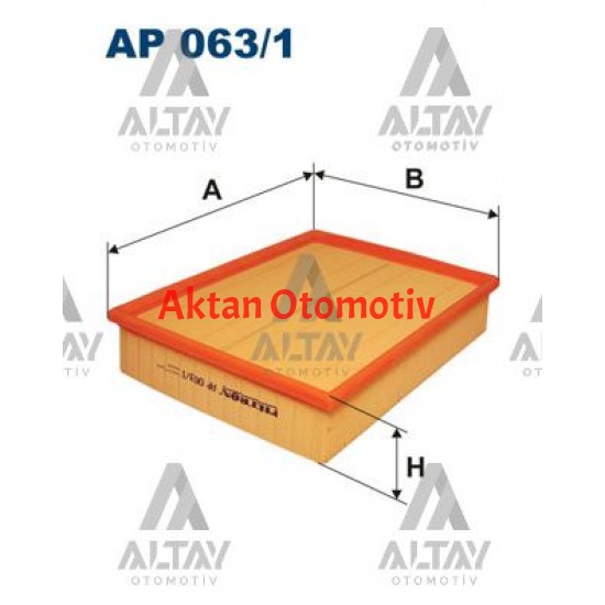 HAVA FİLTRESİ PASSAT / A4 / A6 97-04 1.6-1.8-1.8T-1.9 TDI AEB-ADR-APU-AVF-ALZ-AFN-AVG