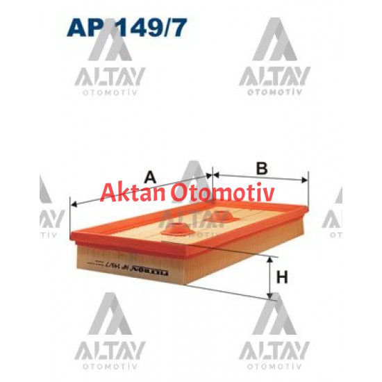 HAVA FİLTRESİ GOLF5 / JETTA / A3 / PASSAT 04-09 1.6 FSI BAG-BLF-BLP (DELİKLİ)