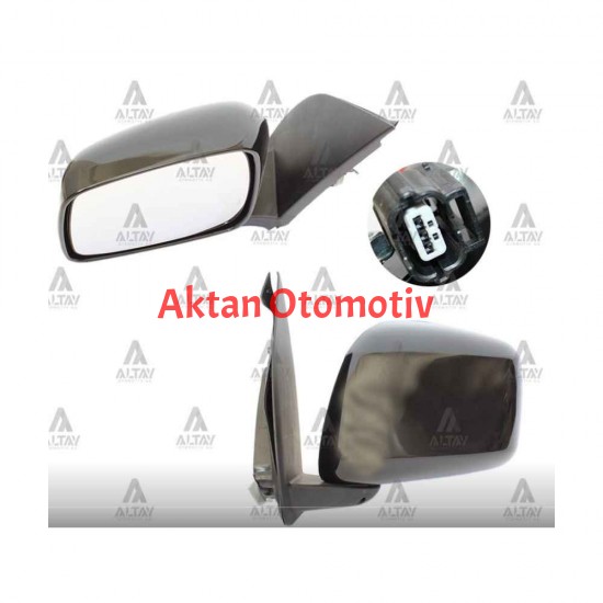 AYNA DIŞ DİKİZ PICKUP 06= NAVARA ELEKTRİKLİ SİYAH SOL
