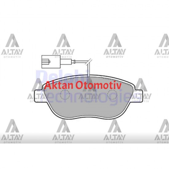 FREN BALATA LINEA 07= / COMBO D 12= / DOBLO 10= /  BRAVO II 06= (BÜYÜK TİP) TEK FİŞLİ ÖN