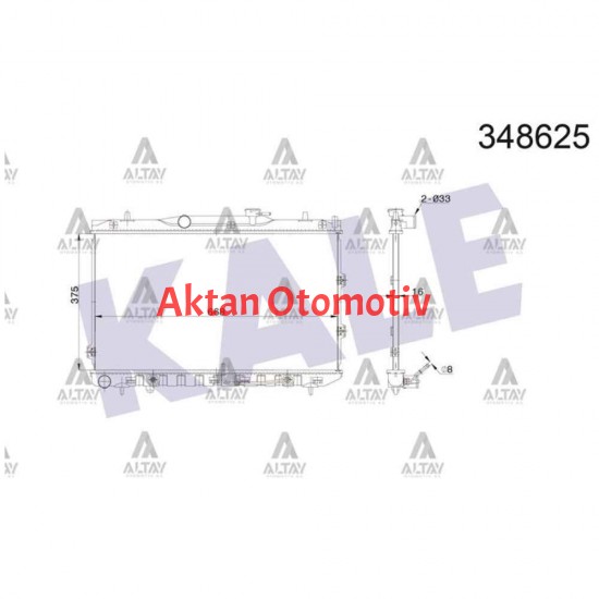 RADYATÖR SU CERATO 04-06 1.6 BENZİNLİ A-T BRAZING