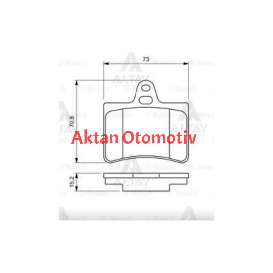 FREN BALATA C5 II 04-08 / C5 III 08-15 / C5 I 01-04 ARKA