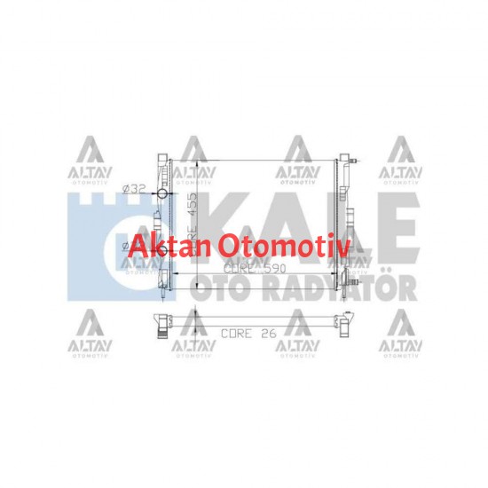 RADYATÖR SU MEGANE II 02-08 1.5 DCI-1.6 (AT/M-T) MEKANİK