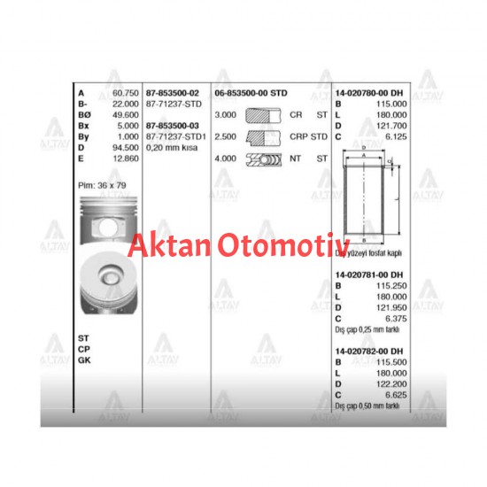 GÖMLEK NPR-66 4HF1 112mm 025 B