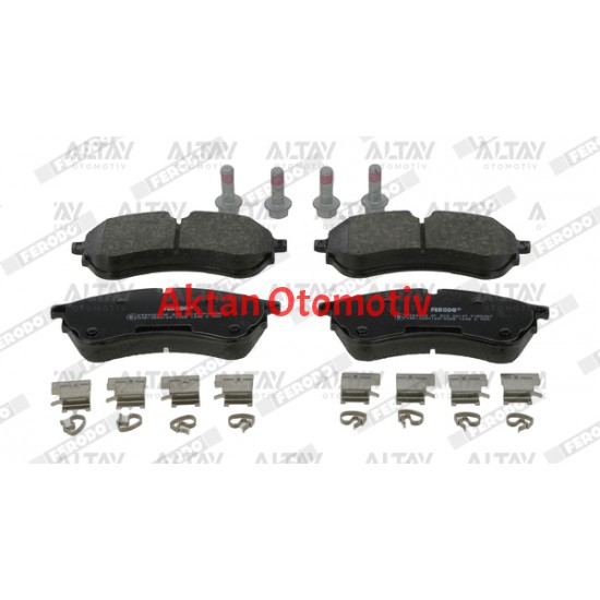 FREN BALATA CRAFTER =17 TEK TEKER ÖN / ÇİFT TEKER ARKA (UZUNLUK 163,6mm)