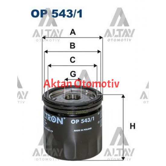 YAĞ FİLTRESİ TRANSIT V347 V362 V363 / BOXER III / BOXER 14= 2.2 TDCI-HDI