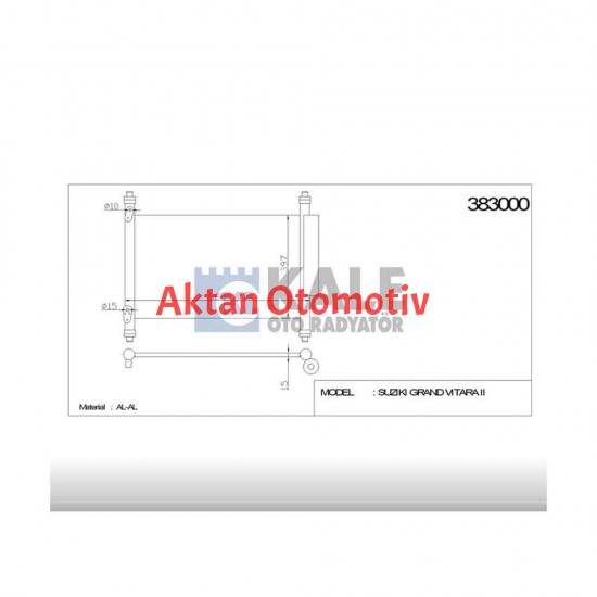 RADYATÖR KLİMA GRAND VITARA 05-15 (1.6 - 2.0 - 2.4 - 2.7)