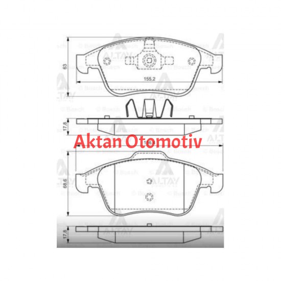 FREN BALATA LAGUNA III 07= ÖN