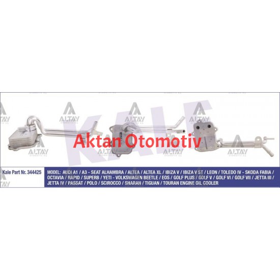 YAG SOĞUTUCUSU GOLF5 / GOLF6 / PASSAT / A3 04-12 CAXA-CAVA-BMY-BLG-BAG-BLF-BLP 1.4 TSI-1.6 FSI (BORULU)