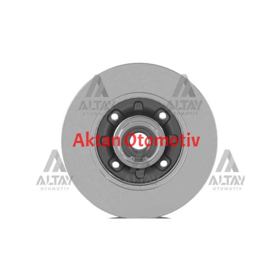 FREN DİSKİ 208 12= / 307 00-07 / C3 II 09= / ARKA DÜZ ABSLİ PORYALI RULMANLI 249-4